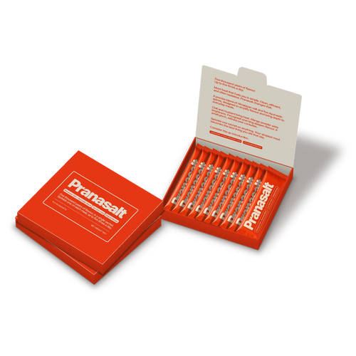 Three boxes of 10 Pranasalt sachets