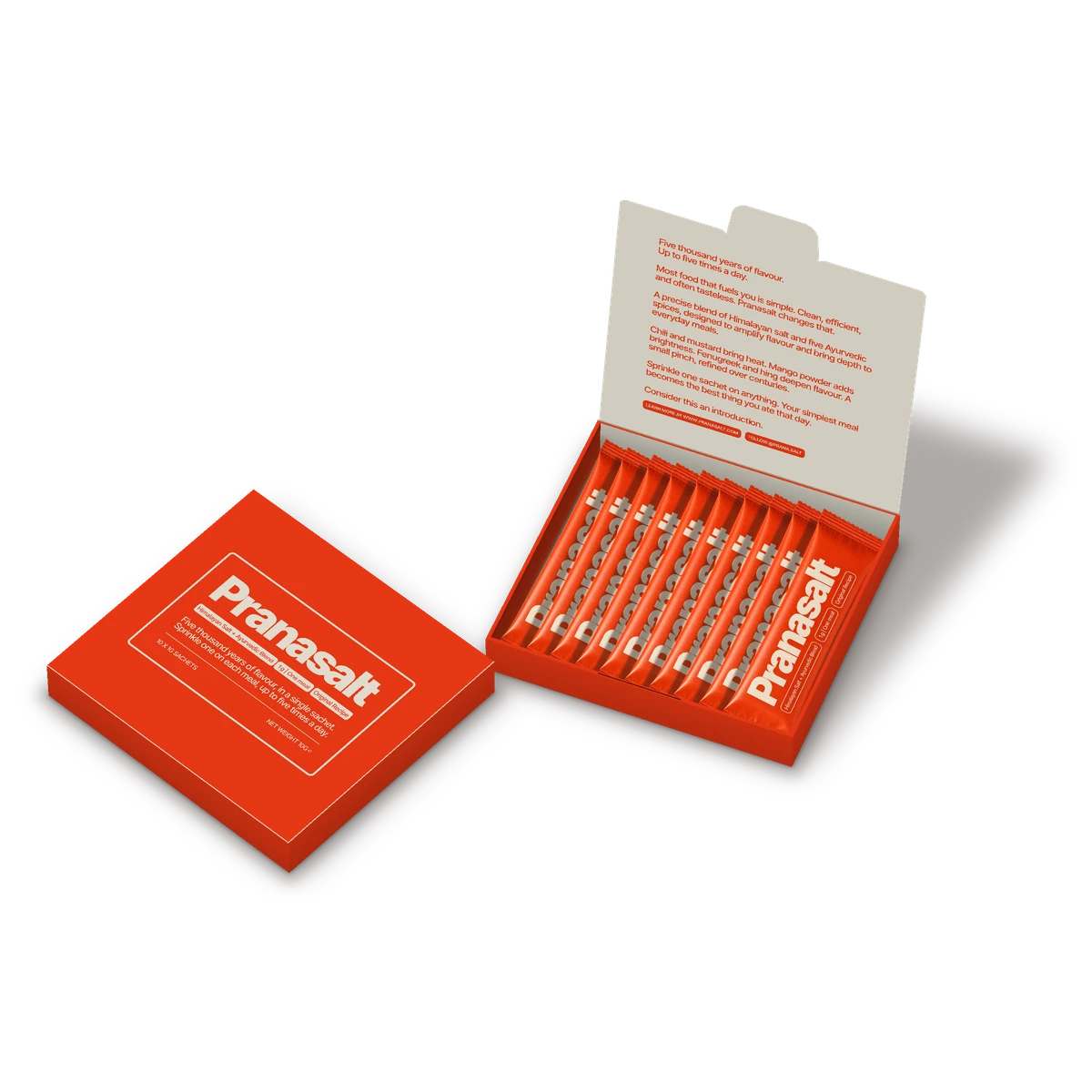 Two boxes of 10 Pranasalt sachets